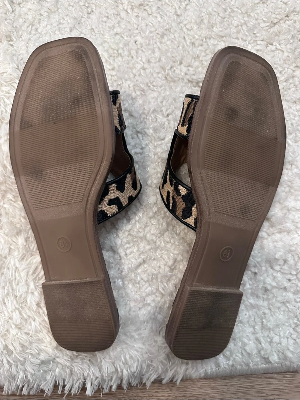 A New Day Leopard-Print Open-Side Slide Sandal